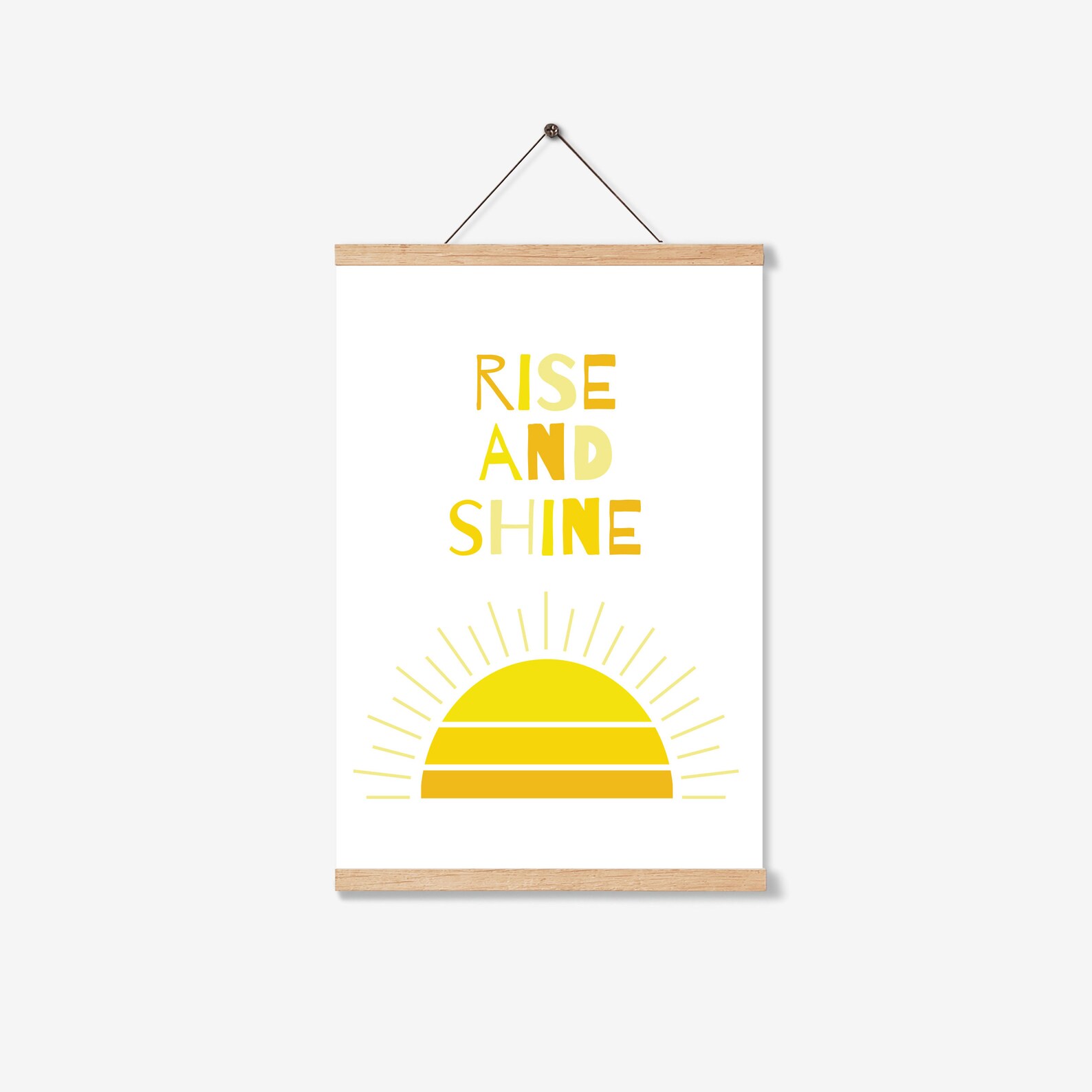 Rise and Shine sunshine printable printable wall art Home Etsy
