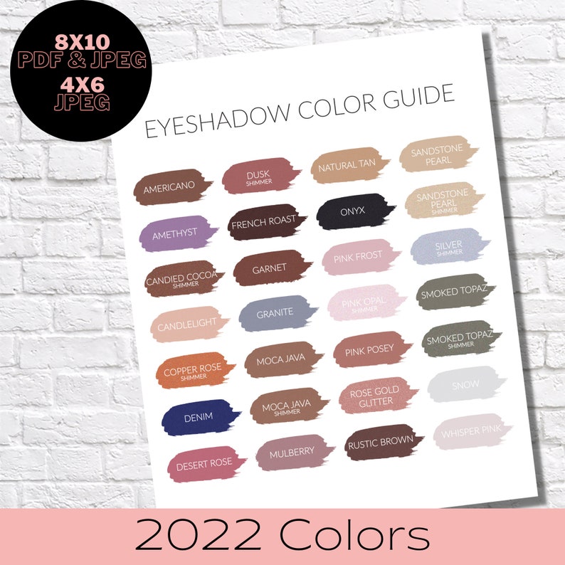SENEGENCE COLOR CHART 2022 Lipsense Color Chart Senegence Etsy Hong Kong