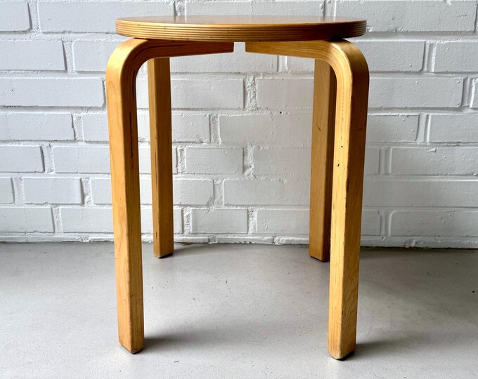 Vintage Stacking Stool Frosta Ikea, Vintage Wooden Stool, Kitchen Stool ...