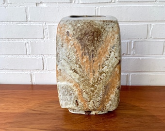 Vintage Vase Fat Lava, Mid Century Vase Studio Keramik, Westdeutsche Keramik