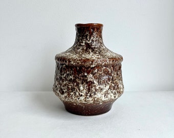 Vintage Vase Fat Lava, Stein Keramikvase WGP, Midcentury Modern Vase