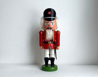 Vintage nutcracker, old nutcracker soldier, midcentury Christmas decoration