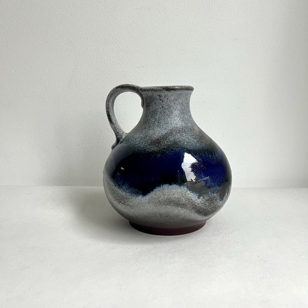 Vintage Vase WGP, Mid Century Modern Henkelvase, Fat Lava Vase, Studio Keramik
