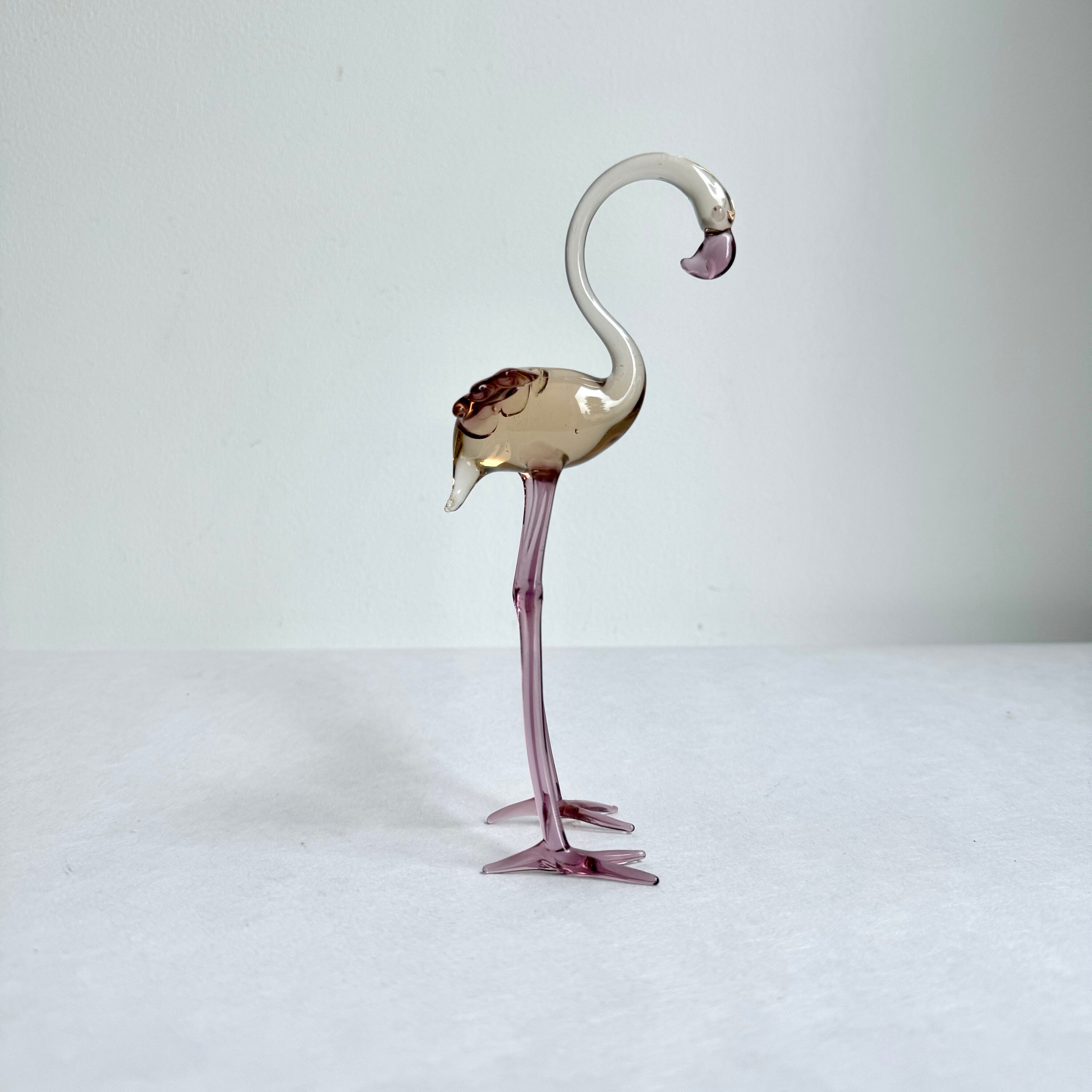 Flamand rose en verre - Décoration