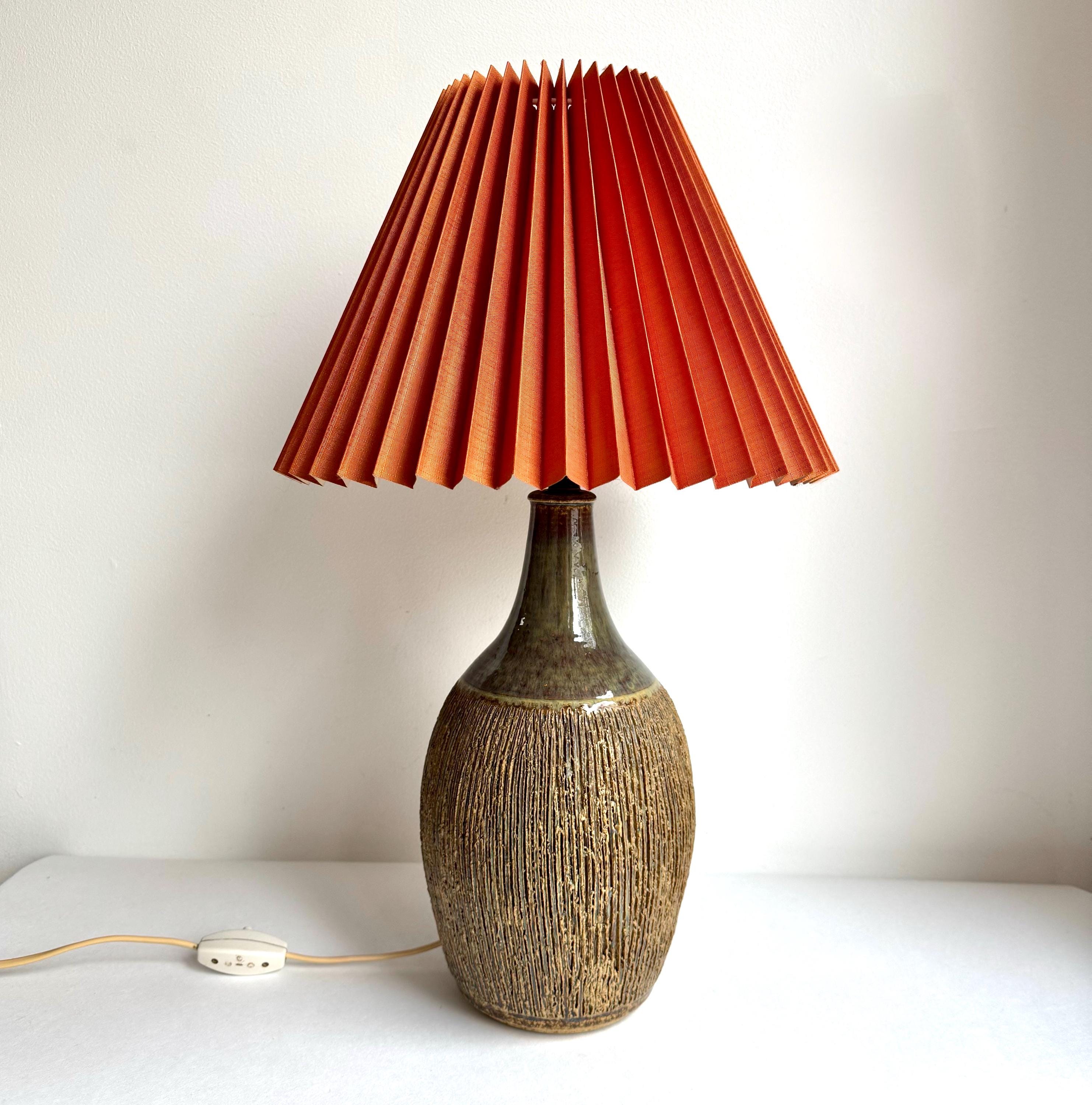 Vintage Table Lamp Soholm Stentoj Bornholm, Mid Century Ceramic