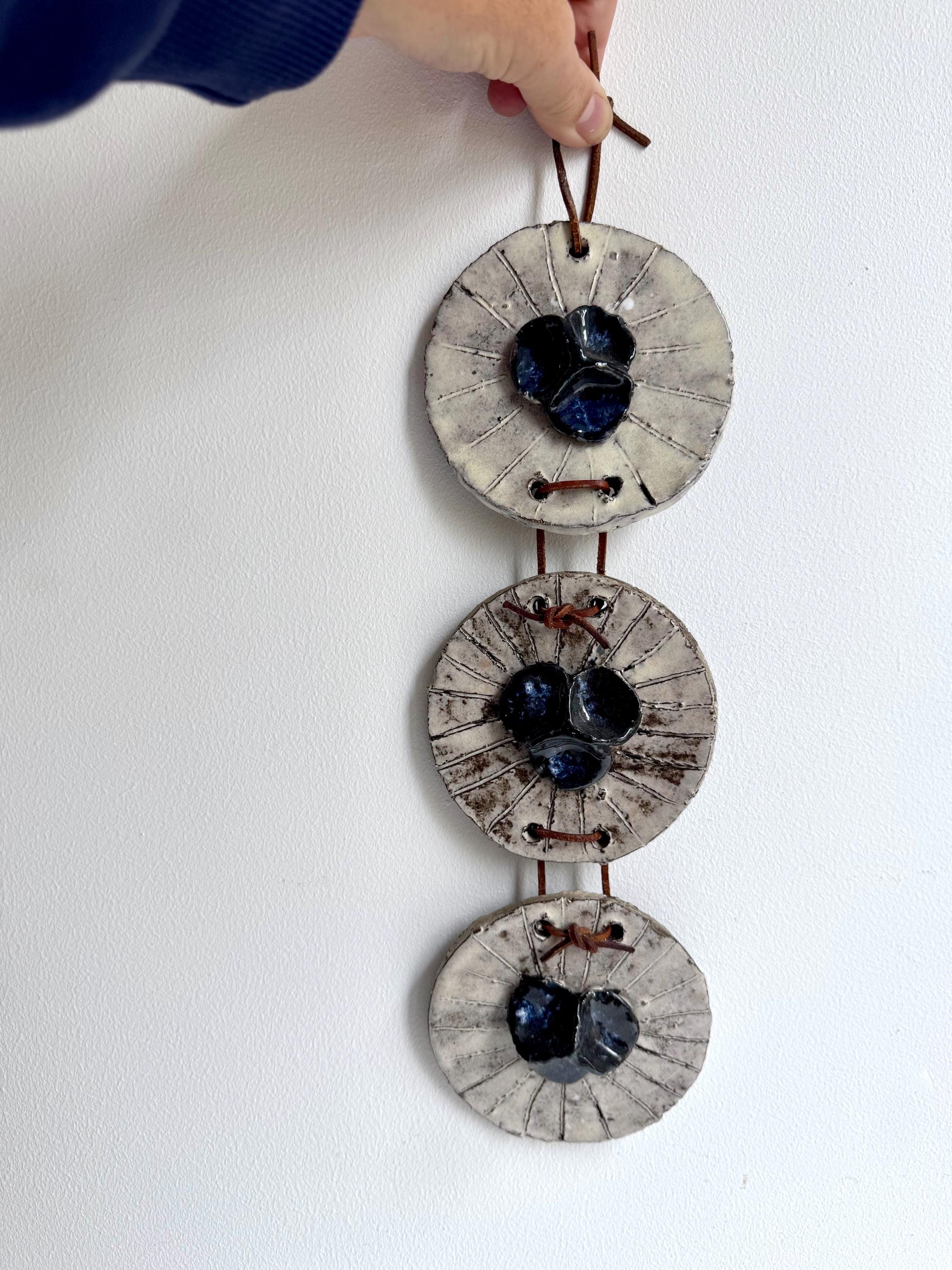 花のレリーフ陶器壁飾り ヴィンテージ壁画の花のレリーフ、陶器の壁の装飾、壁のタイルの