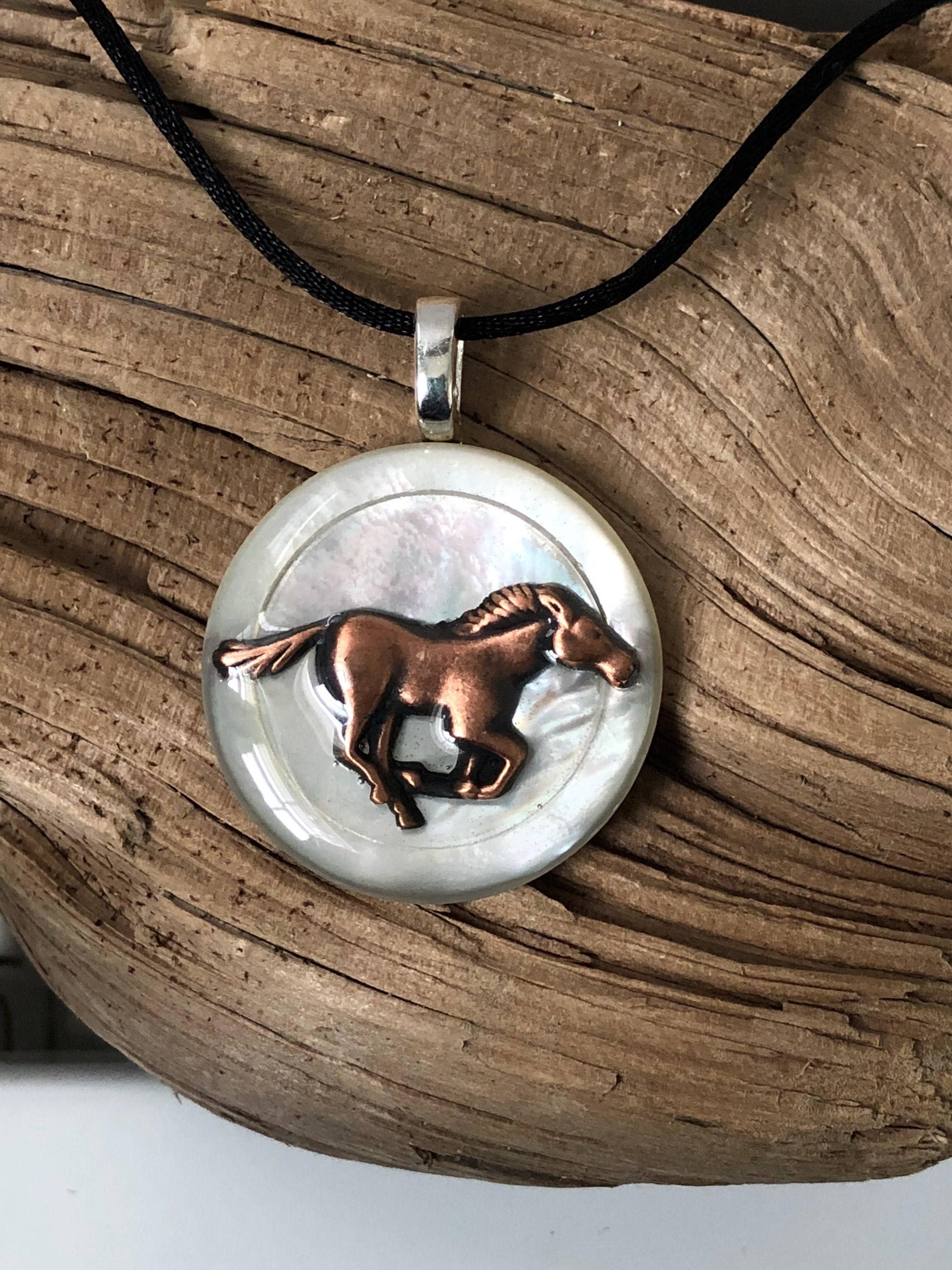 Horse Necklace, Horse Lover, Equestrian Horse Jewelry, Horse Pendant