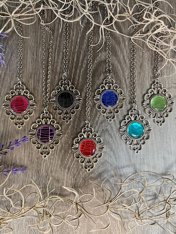 Halloween Spiderweb Pendant Necklace Cobweb Pendant Victorian Gothic Jewelry, Spooky Halloween Necklace