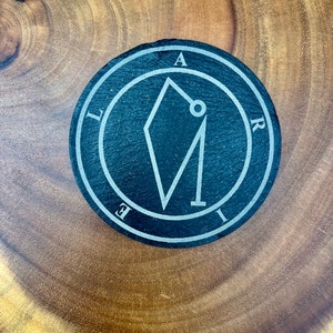 Archangel Sigil, Gabriel Uriel (Ariel) engraved onto Natural Slate, Altar, Wall art