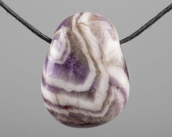 Chevron Amethyst necklace/ pendant