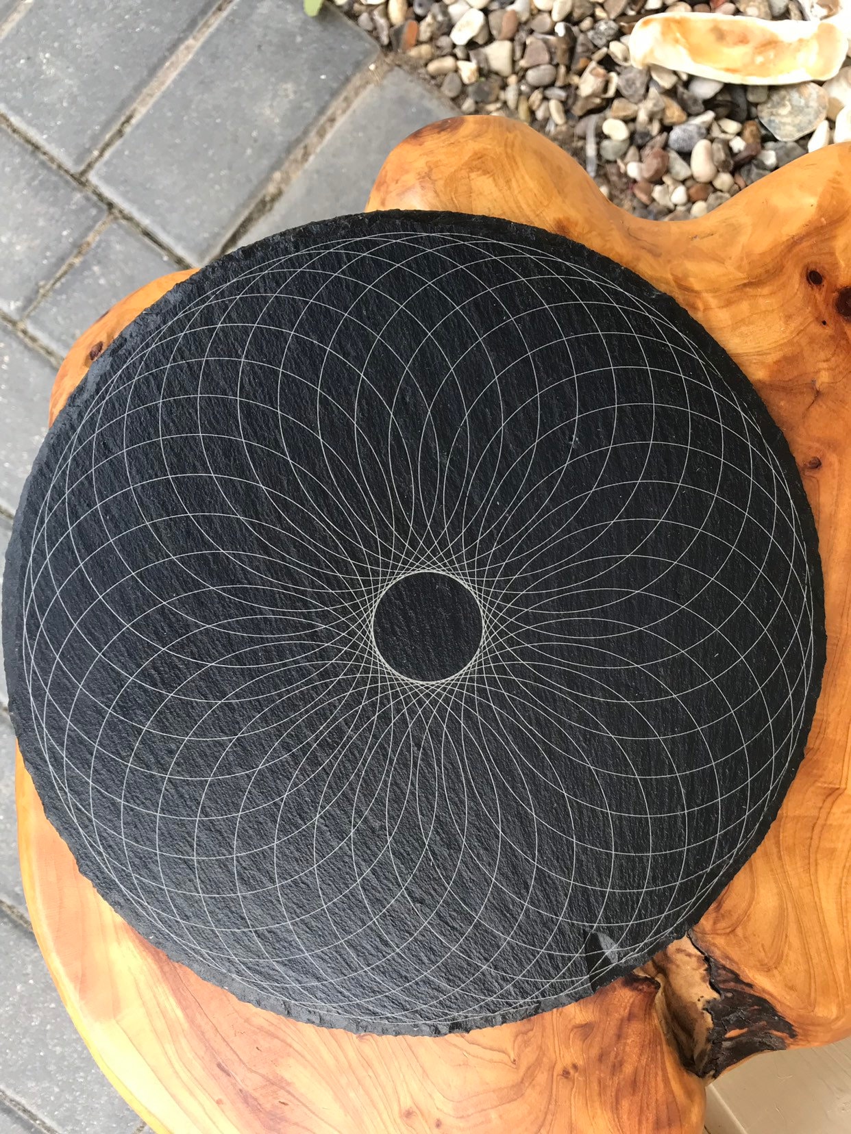 Torus Vortex Math Torus Vortex Crystal Grid Sacred Geometry Natural Slate | Etsy