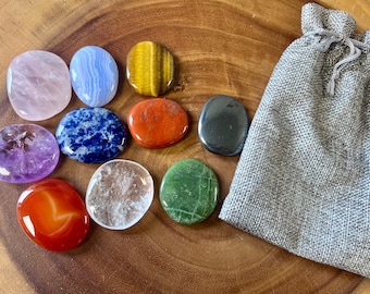 10 Palm Stones Charkra/ Meditation set