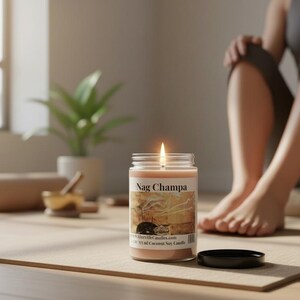 Vela Nag Champa Coco Soja 12.5 oz/ 375 ml