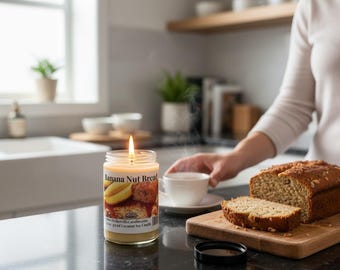 Chlebek bananowo-orzechowy z sosem kokosowo-sojowym 12,5 uncji/375 ml Świeca