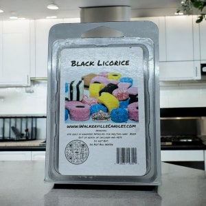Black Licorice Scented Handmade, Eco-Friendly Halloween Dessert Fragrance Wax Melt