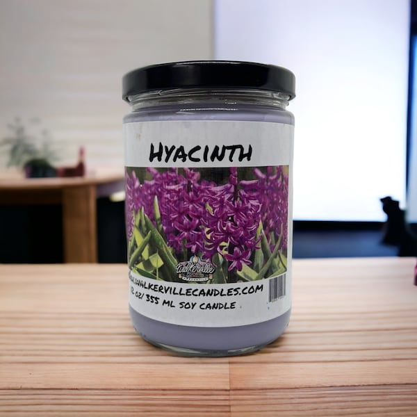 Hyacinth 12 oz Soy Candle