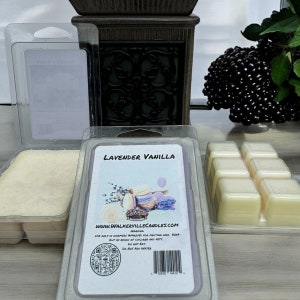Lavender & Vanilla Scented Handmade, Eco-friendly All-Season Clean Floral Fresh Wax Melt