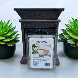 White Tea All Season Fresh Woods Musk Clean Scented Handmade, Eco-friendly Wax Melt