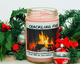 Crackling Fire 12 oz Soy Candle