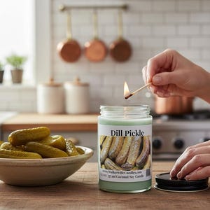 Dill Pickle Kokos Soja 12.5 oz/375 ml Ljus