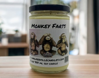Monkey Farts 12 oz Soy Candle