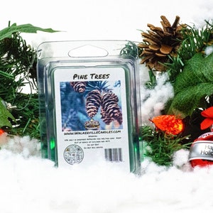 Pine Trees Scented Handmade, Eco-friendly Winter Wood Christmas Scent Wax Melt