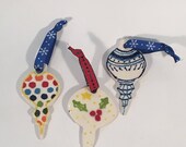 Miscellaneous holiday ornament set