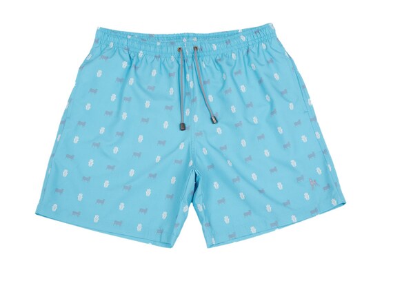 cow print swim trunks