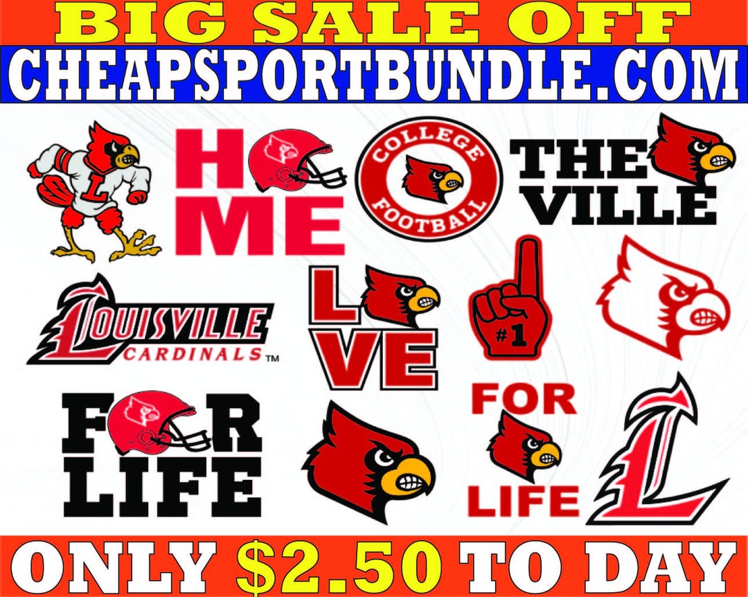 Louisvillecardinals Football Team Svg Louisvillecardinals Etsy
