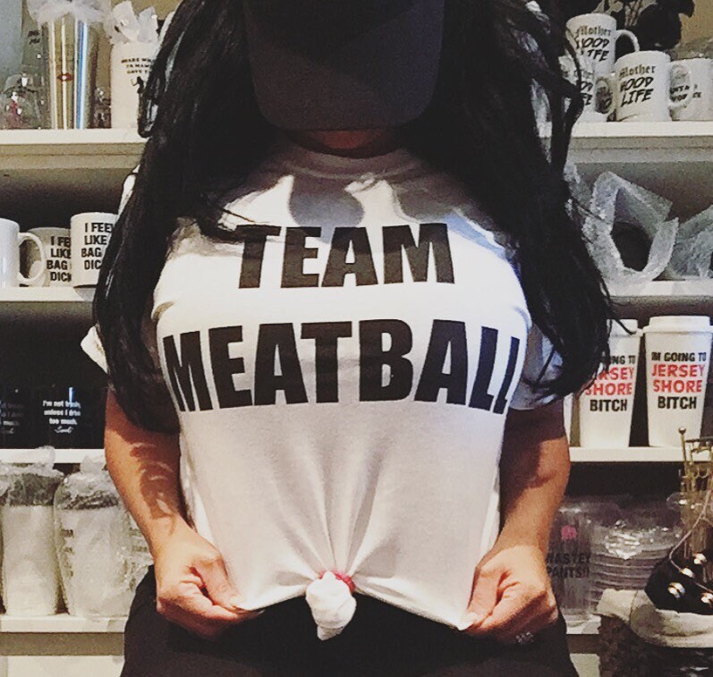 Unisex Team Meatball Shirt Jersey Shore Shirt Etsy