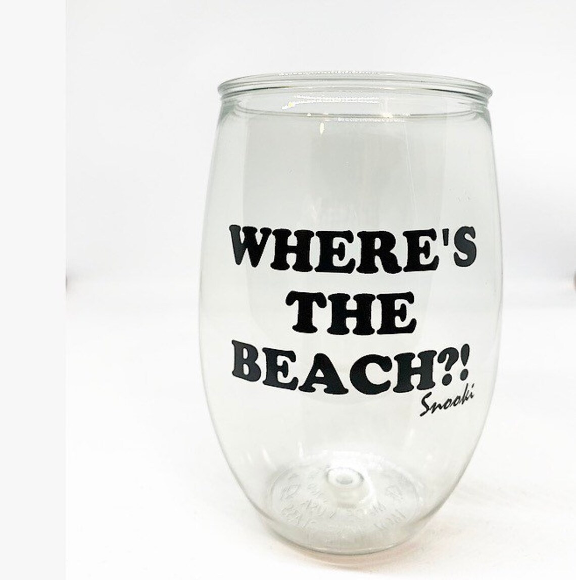 Snooki Wine Glass Jersey Shore Wine Glass Wheres the Beach | Etsy