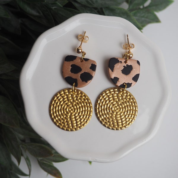 CLAY EARRINGS + lightweight + hypoallergenic + handmade + statement earring