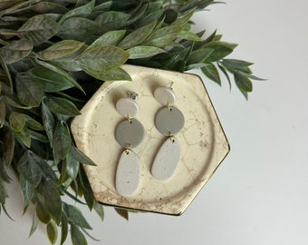 CLAY EARRINGS + lightweight + hypoallergenic + handmade + statement earring