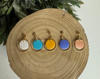 CLAY EARRINGS + lightweight + hypoallergenic + handmade + statement earring