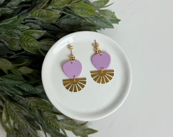 CLAY EARRINGS + lightweight + hypoallergenic + handmade + statement earring