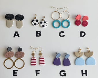 MEGA CLEARANCE EARRINGS + lightweight + hypoallergenic + handmade + statement earring