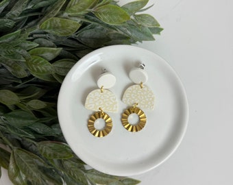 CLAY EARRINGS + lightweight + hypoallergenic + handmade + statement earring