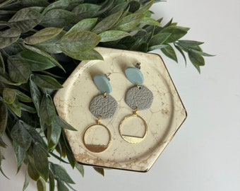 CLAY EARRINGS + lightweight + hypoallergenic + handmade + statement earring