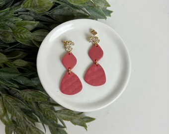 CLAY EARRINGS + lightweight + hypoallergenic + handmade + statement earring