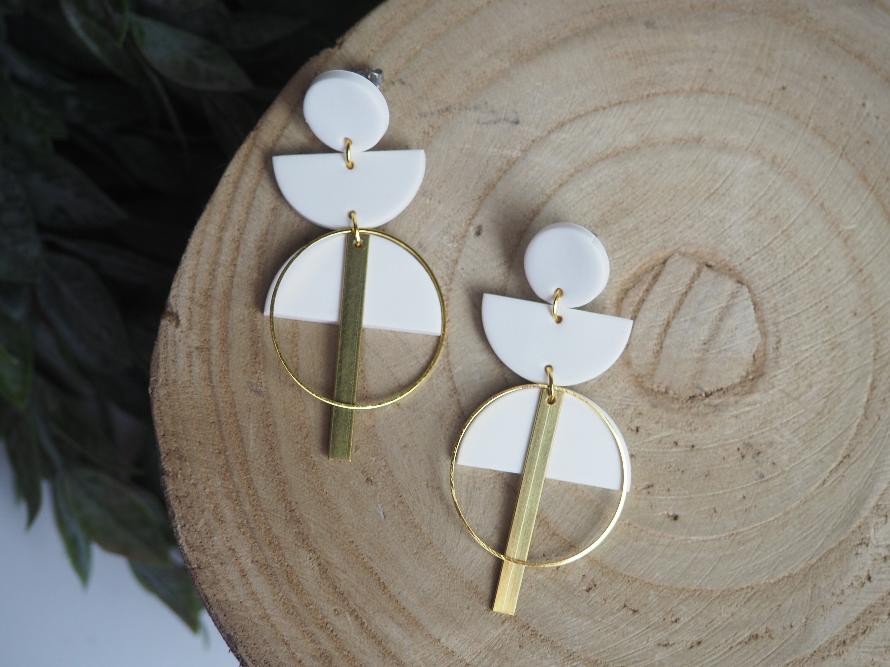 CLAY EARRINGS + lightweight + hypoallergenic + handmade + statement e…