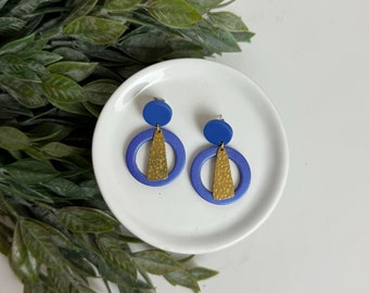 CLAY EARRINGS + lightweight + hypoallergenic + handmade + statement earring