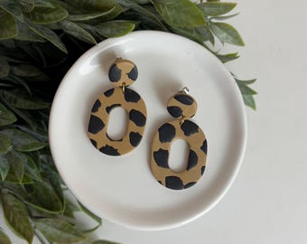 CLAY EARRINGS + lightweight + hypoallergenic + handmade + statement earring