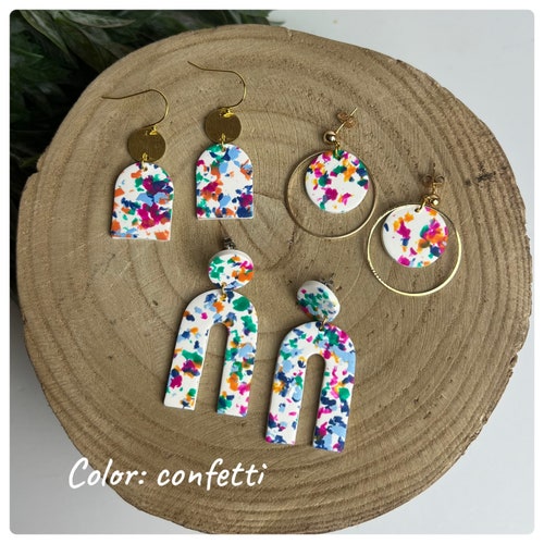 CLAY EARRINGS Lightweight Hypoallergenic Handmade Etsy