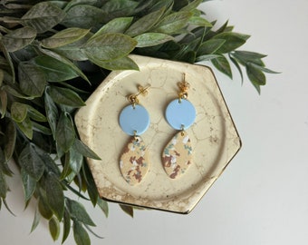 CLAY EARRINGS + lightweight + hypoallergenic + handmade + statement earring
