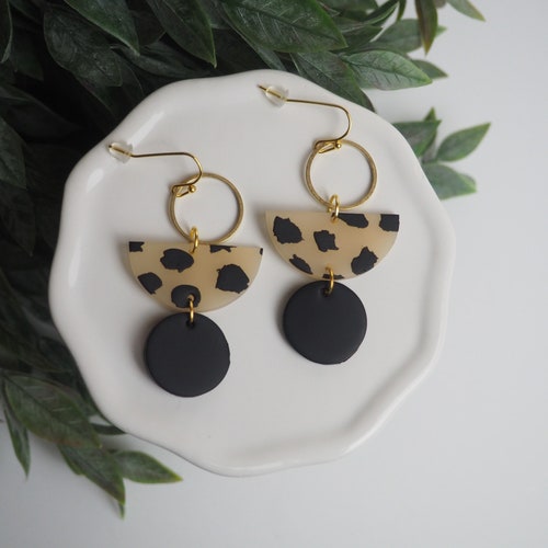 CLAY EARRINGS Arch lightweight Hypoallergenic Handmade Etsy