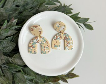 CLAY EARRINGS + lightweight + hypoallergenic + handmade + statement earring