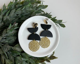 CLAY EARRINGS + lightweight + hypoallergenic + handmade + statement earring