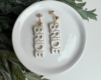CLAY EARRINGS + lightweight + hypoallergenic + handmade + statement earring