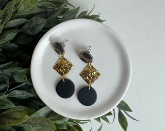 CLAY EARRINGS + lightweight + hypoallergenic + handmade + statement earring