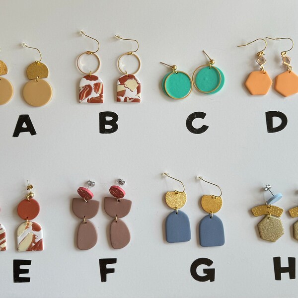 MEGA CLEARANCE EARRINGS + lightweight + hypoallergenic + handmade + statement earring